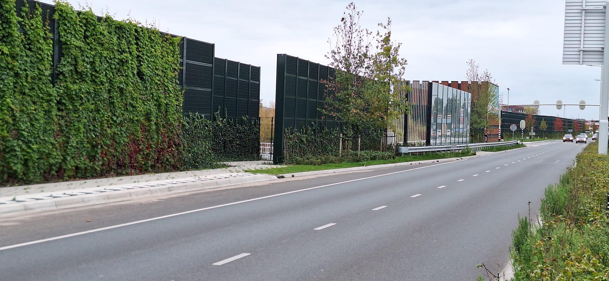 Realisatie geluidsscherm N233 wijk Groenpoort Veenendaal