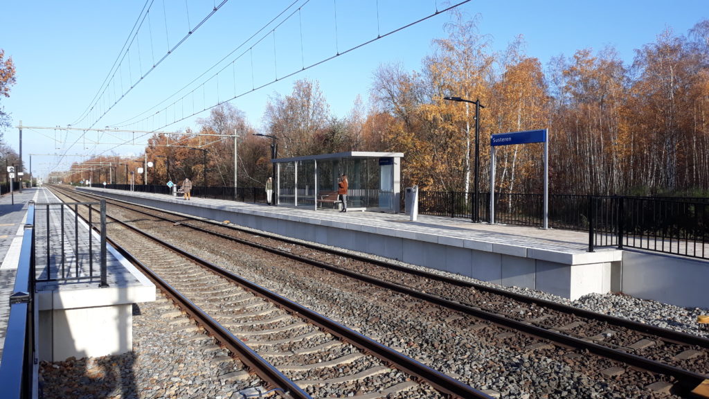 Vernieuwen perrons station Susteren